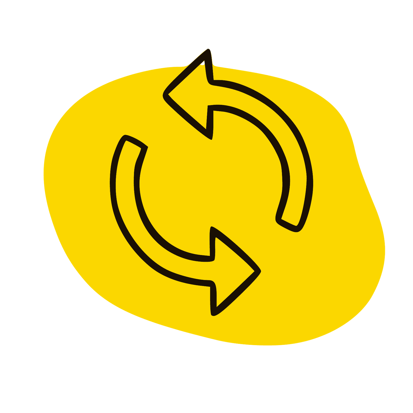 Ilustración en negro y amarillo para el concepto de atención automática. Soluciones de vending sin inversión ni riesgos. Vending a medida y adaptado a cada entorno