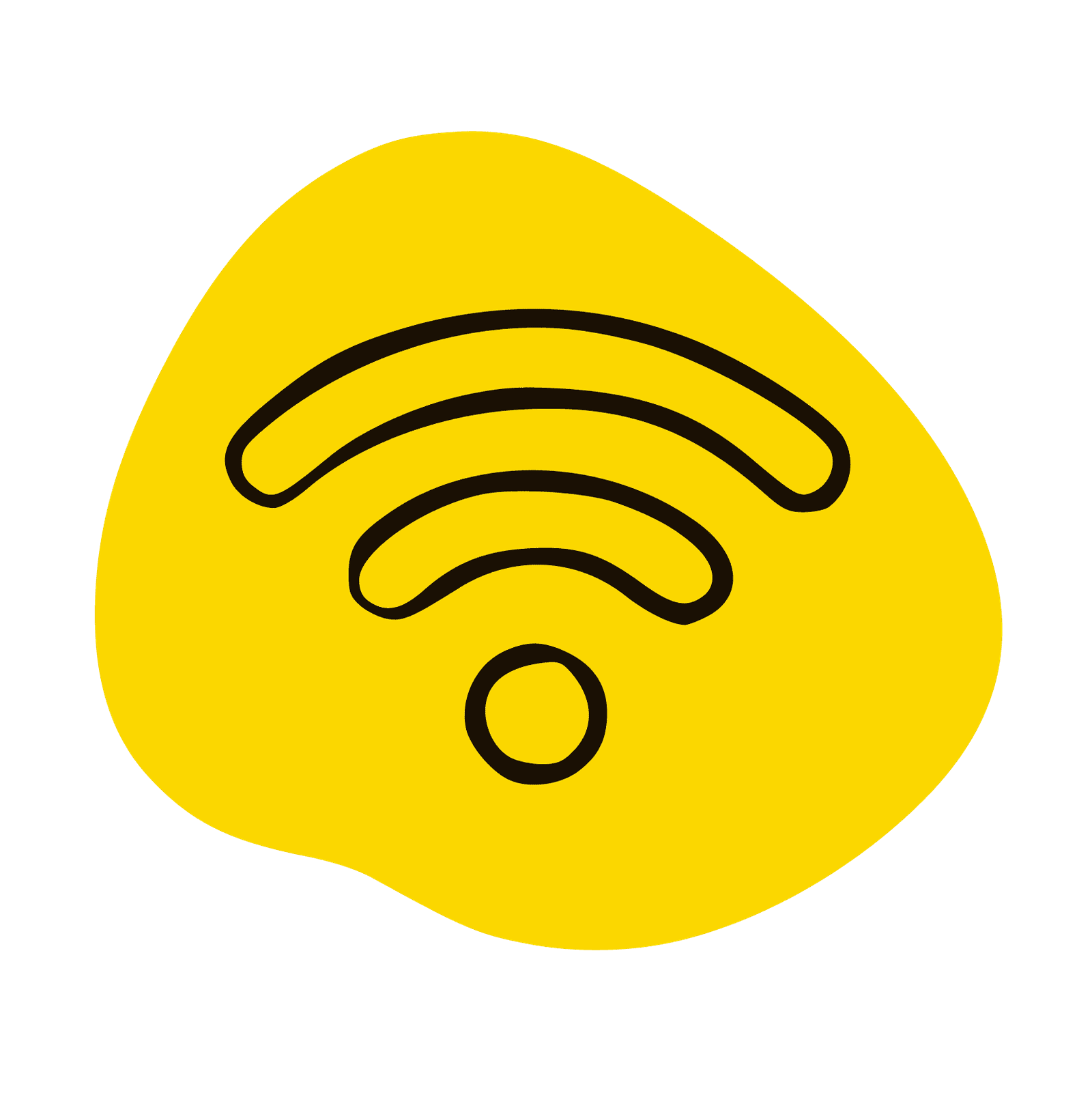 Ilustración en negro y amarillo para el concepto de disponibilidad las 24 horas. Soluciones de vending sin inversión ni riesgos. Vending a medida y adaptado a cada entorno