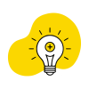 Ilustración en negro y amarillo para el ítem de innovación